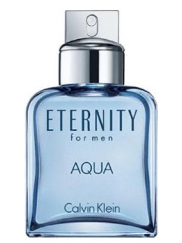 Eternity Aqua for Men by Calvin Klein perfume bottle with sleek blue design, Perfumetics.pk