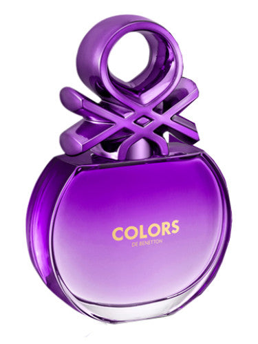 Benetton Colors Purple women’s perfume bottle with stylish purple gradient design