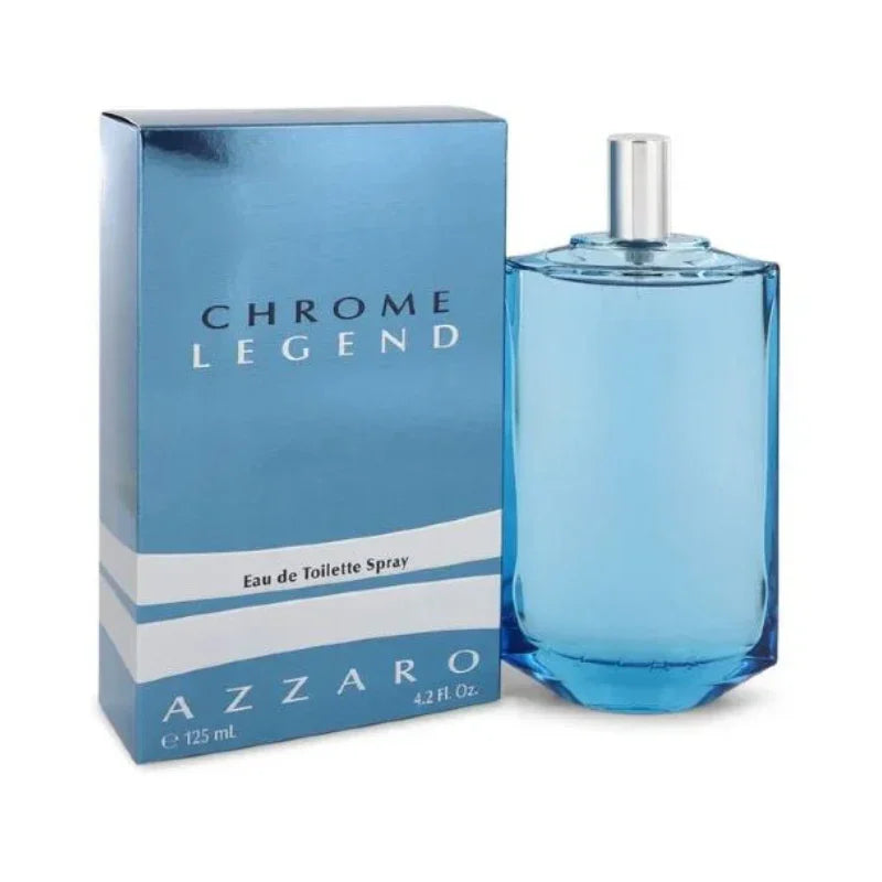 Azzaro Chrome Legend Eau de Toilette Spray 125ml with blue box and bottle, Perfumetics.pk