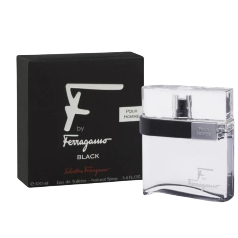 FERRAGAMO F BLACK MEN EDT 100ML