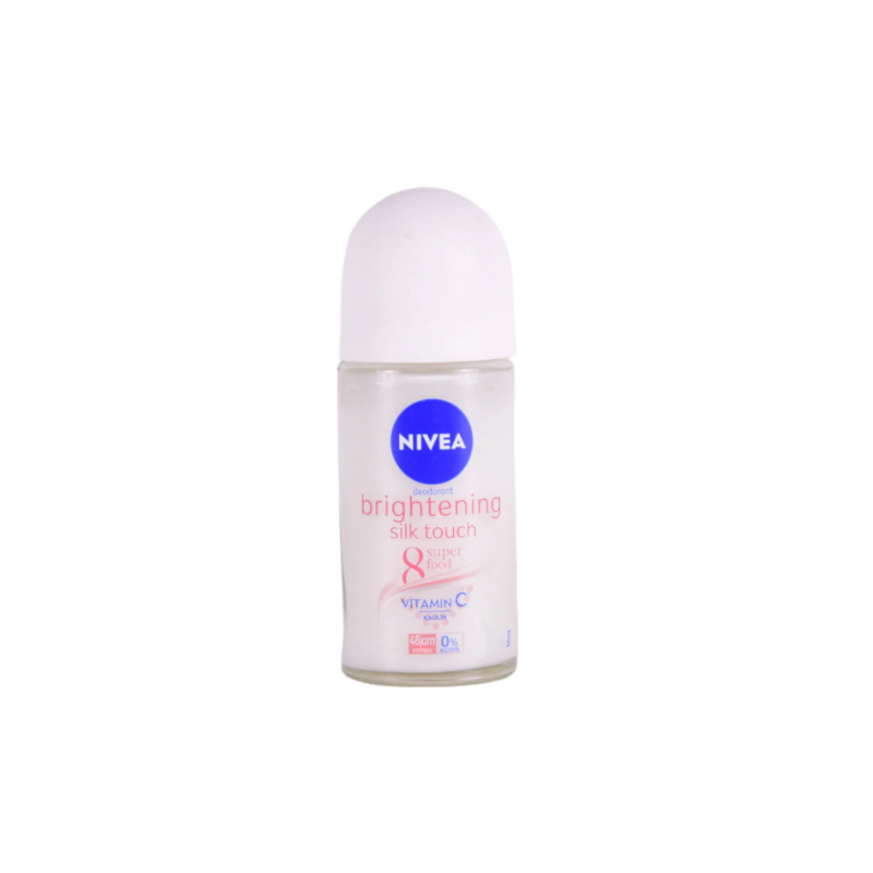 NIVEA ROLL ON DEODORANT BRIGHTENING SILK TOUCH SUPER 8 FOOD