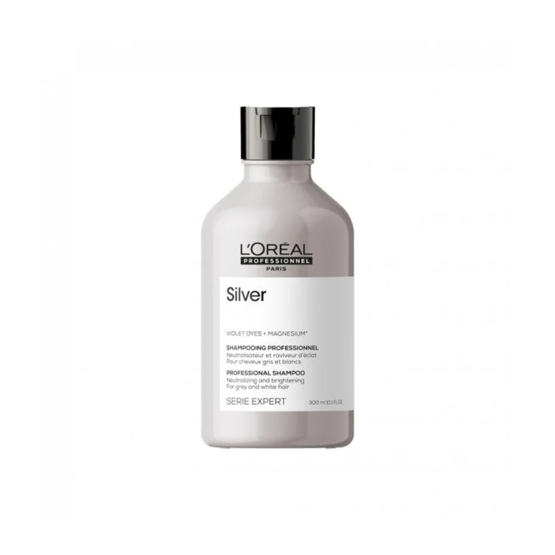 L'Oreal Serie Expert Silver Shampoo For Grey And White Hair 300Ml