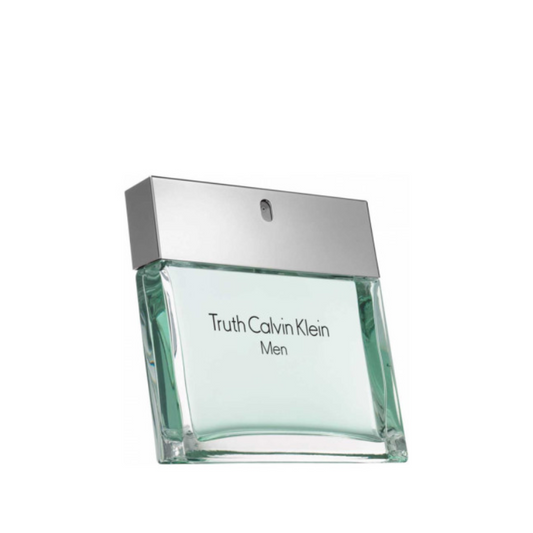 Truth Calvin Klein Men perfume bottle with silver cap, featured on Perfumetics.pk