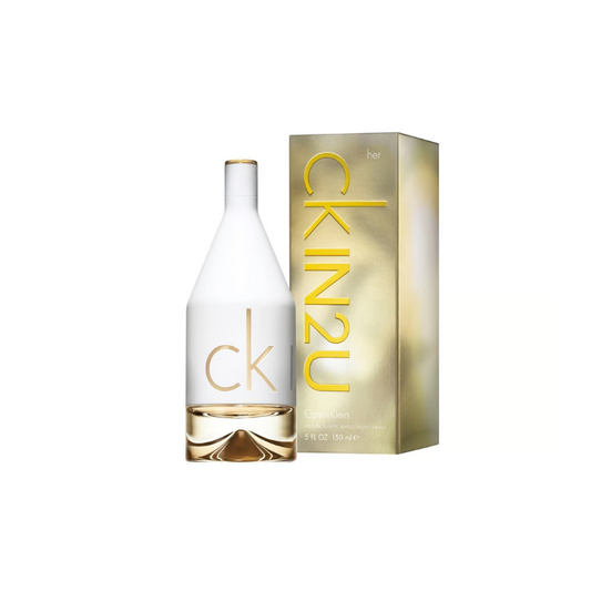 CK IN2U for her perfume bottle and box, Calvin Klein fragrance at Perfumetics.pk