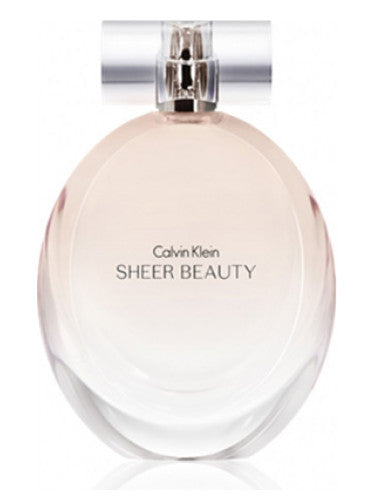 Calvin Klein Sheer Beauty women’s perfume 100ml bottle on white background, Perfumetics