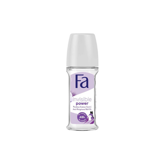 FA Roll on Anti-Perspirant Invisible Power Powdery Cotton Scent