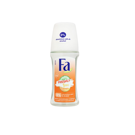 Fa 24H Freshly Free Cucumber & Melon Scent Roll-On Deodorant, For Women, 50ml