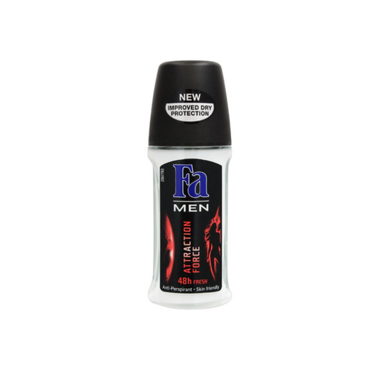 Fa Men 48H Fresh Attraction Force Roll-On Deodorant, For Men, 50ml