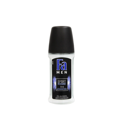 Fa Men 72H Sport Recharge Recharging Scent Roll-On Deodorant, For Men, 50ml