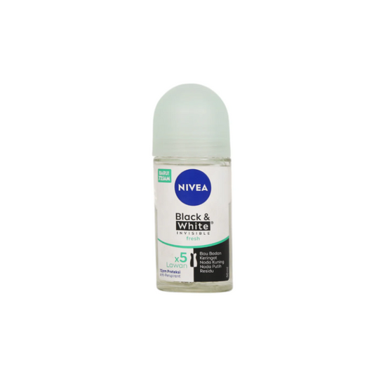 NIVEA ROLL ON BLACK & WHITE INVISIBLE FRESH 50 ML