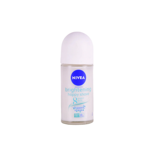 NIVEA ROLL ON DEODORANT BRIGHTENING HAPPY SHAVE 50 ML